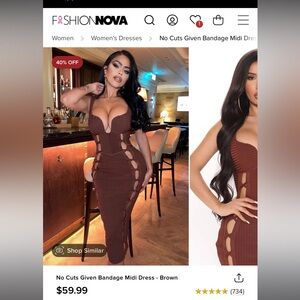 Fashion Nova bandage dress